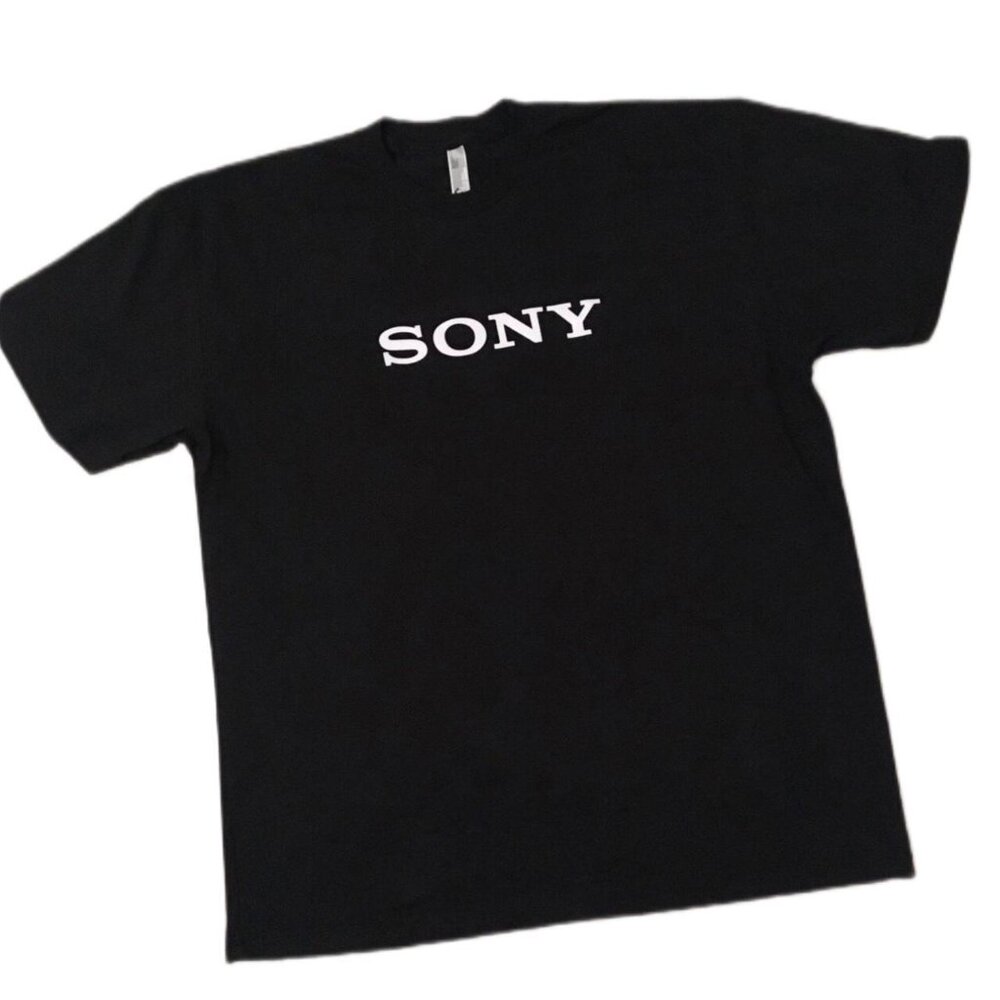y2k sony logo shirt